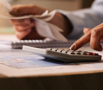 Customer paying online with a card