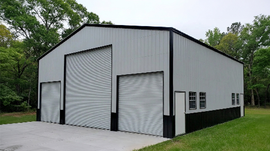 Gerald Howd's completed ProBuilt steel building