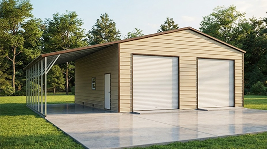 William Oquendo's completed ProBuilt steel building
